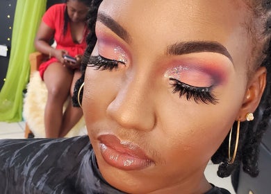 Stunning eye makeup at The Finished Look Castries, Castries, St.Lucia, JM.
