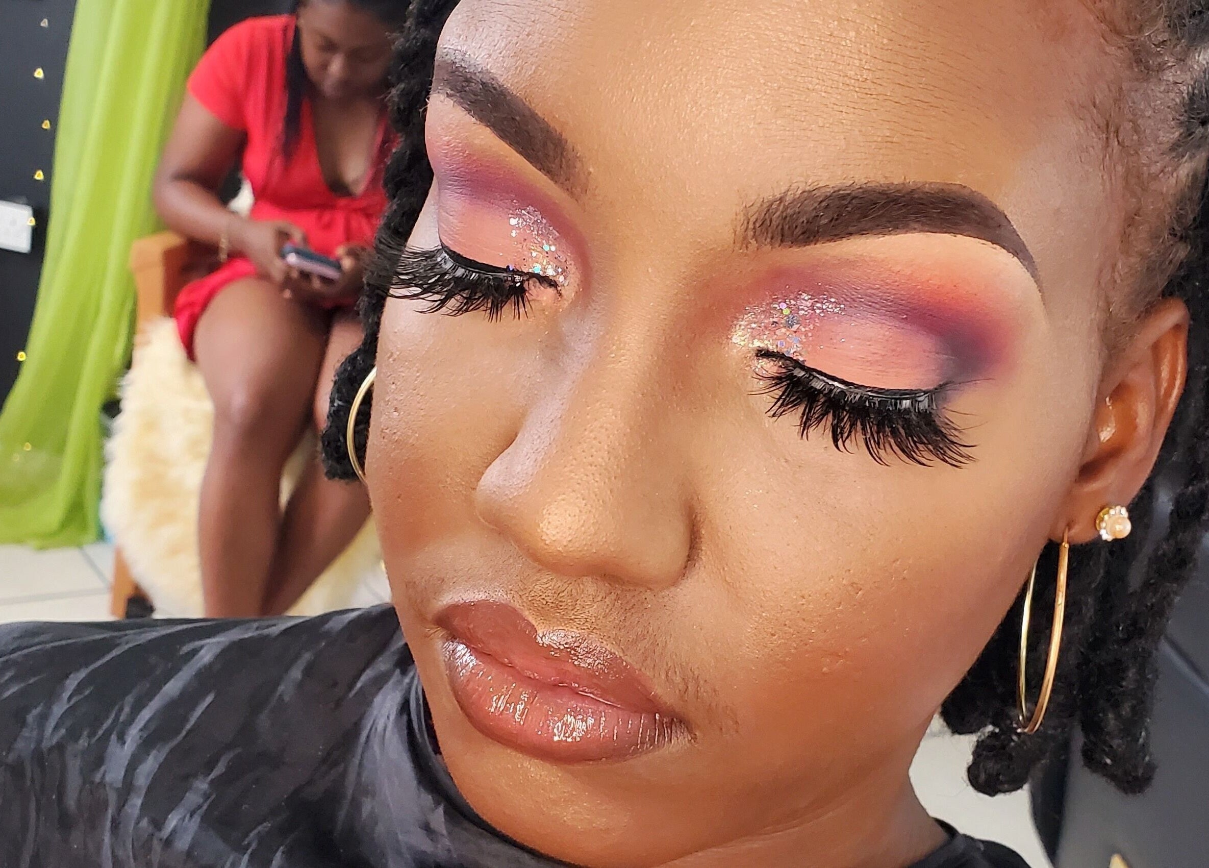 Stunning eye makeup at The Finished Look Castries, Castries, St.Lucia, JM.