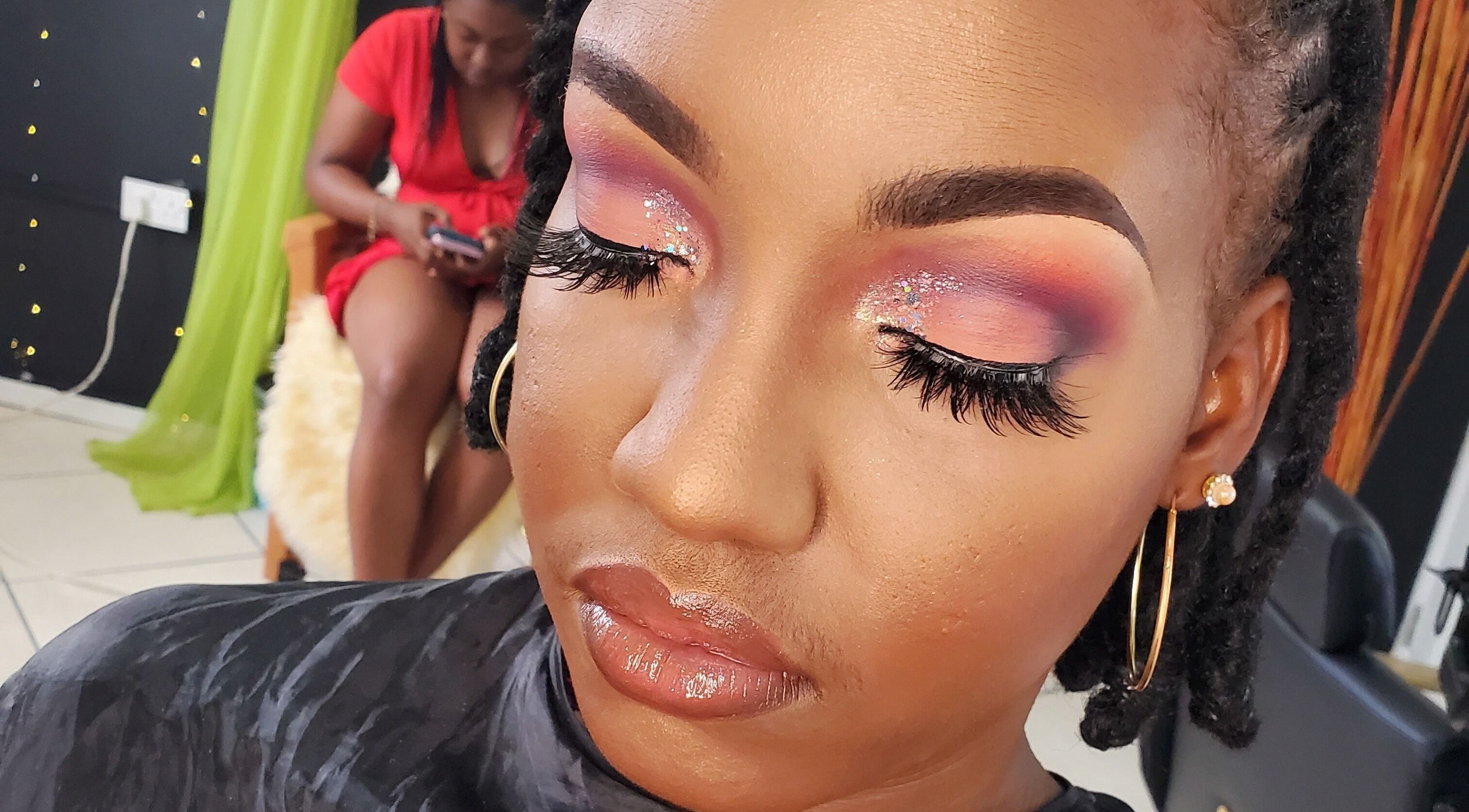 Stunning eye makeup at The Finished Look Castries, Castries, St.Lucia, JM.