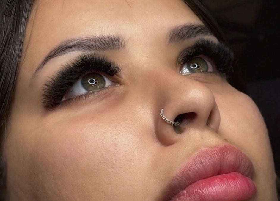 Close-up of elegant eyelash extensions at Lux Artistry, Cape Town, Western Cape, ZA.