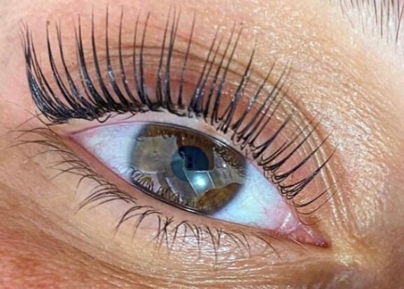 Close-up of expertly styled lashes at Lux Artistry, Cape Town, Western Cape, ZA.