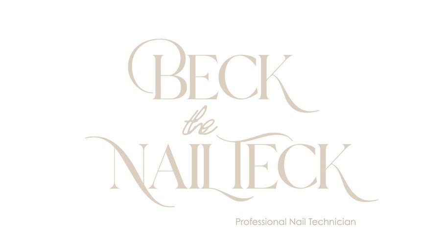 Beck the Nail Teck logo in elegant script, Dartford, GB location.