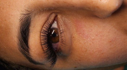 Close-up of a beautifully enhanced eye with long lashes at 157 Barry Hertzog avenue Emmarentia, Johannesburg, Gauteng, ZA.