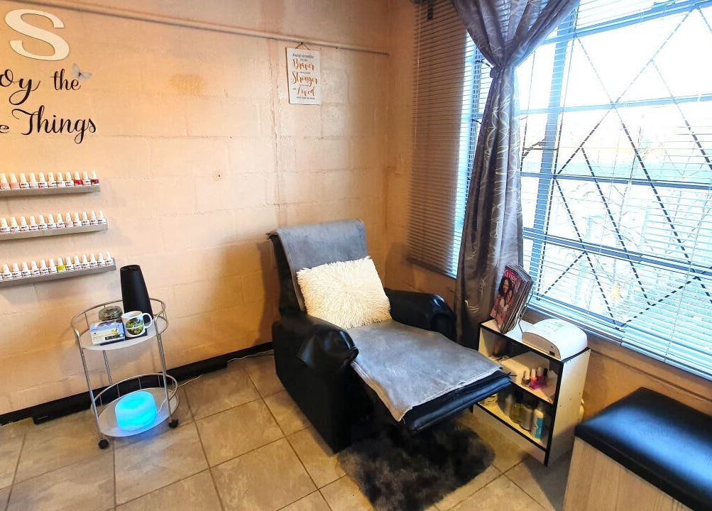 Cozy relaxation chair at Sass Spa, Cape Town, Western Cape, ZA with soothing decor and natural light.