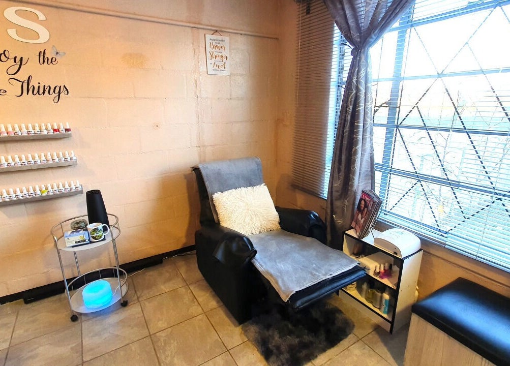 Cozy relaxation chair at Sass Spa, Cape Town, Western Cape, ZA with soothing decor and natural light.