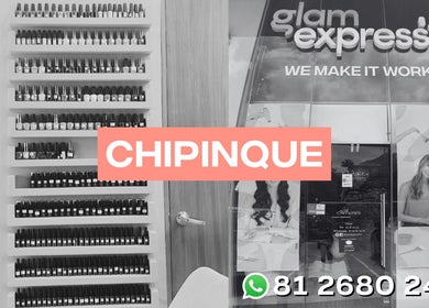 Nail polish collection at Glam Express Chipinque, San Pedro Garza García, Nuevo León, MX.