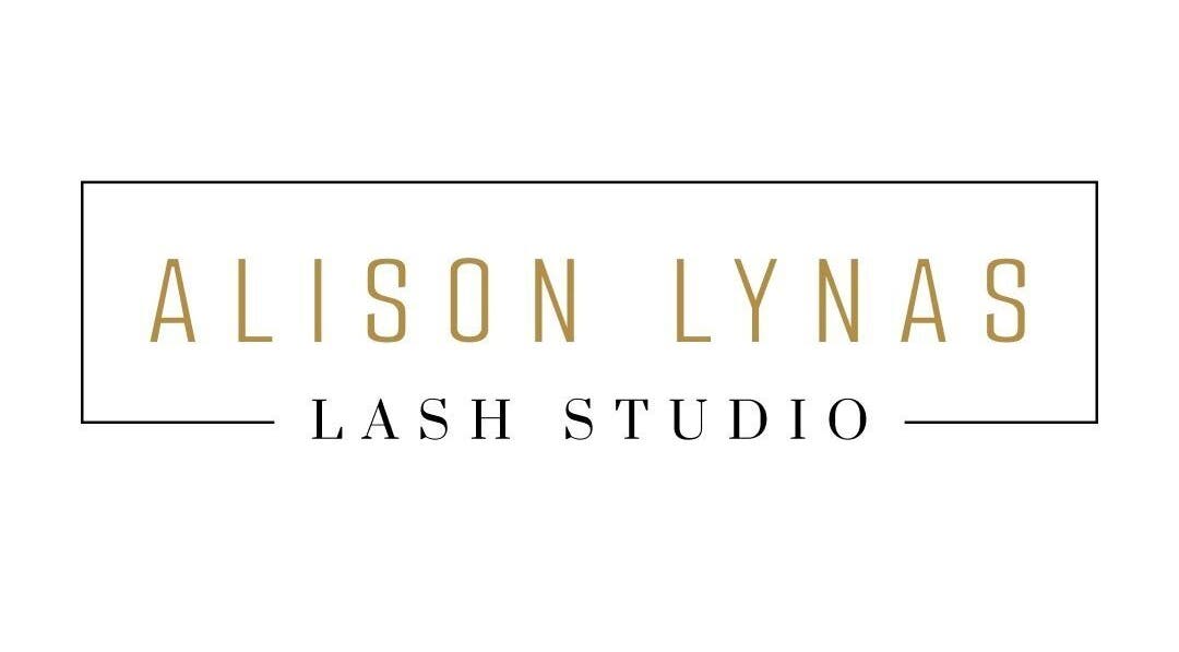 Alison Lynas Lash Studio logo featuring elegant text in Bathgate, Scotland, GB.