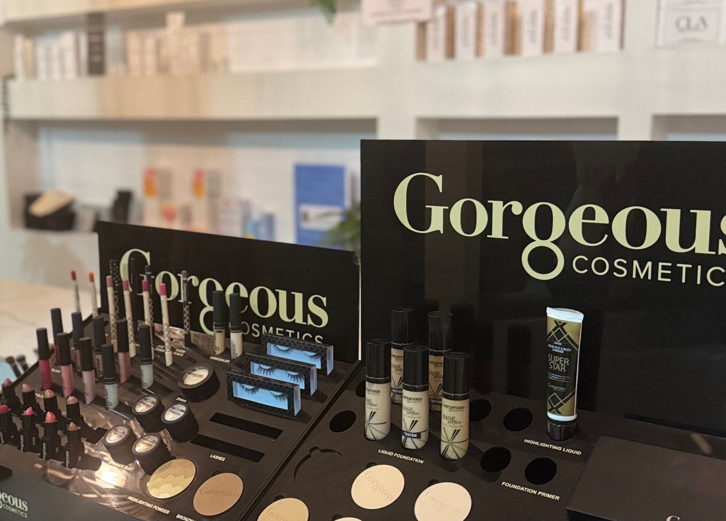 Gorgeous cosmetics display at Spa Semiyahn Skin + Body Retreat, Port Kembla, New South Wales, AU.