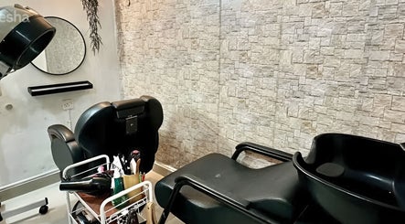 Luxurious hair salon setup at Belaian Emas Spa, Hulu Selangor, in Kuala Kubu Baru, Selangor, MY.