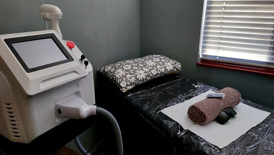 Modern laser treatment room at Elle Esthetics Brackenfell, Cape Town, Western Cape, ZA.