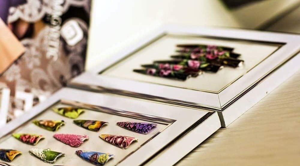 Decorative nail art display at Nail Bar by Eva - Mallow, showcasing creativity in Mallow, County Cork, IE.