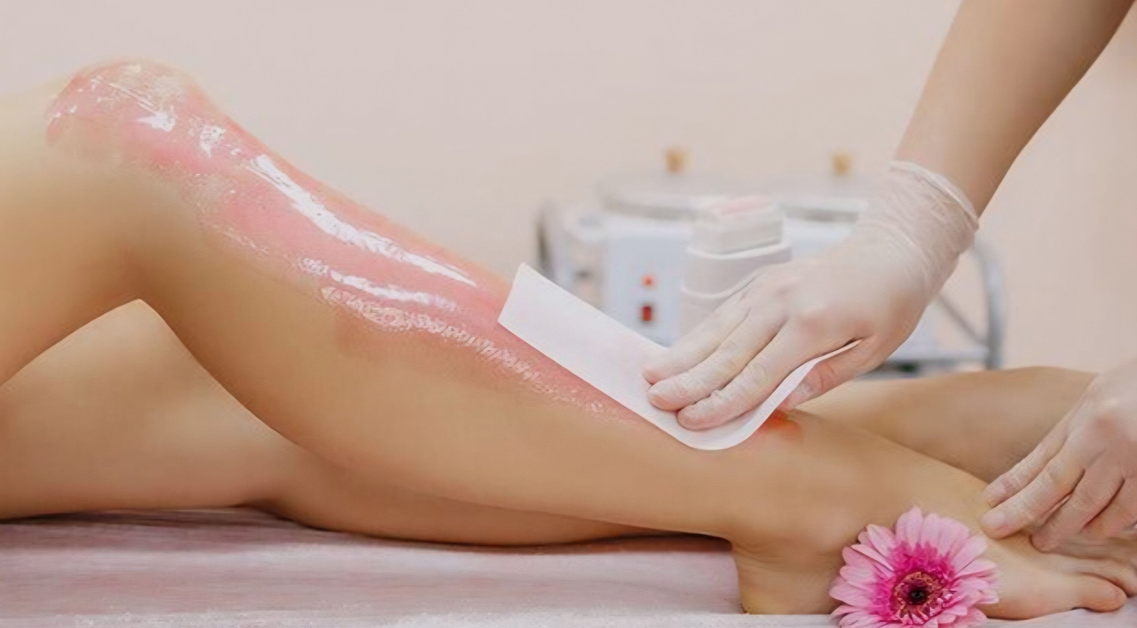 Leg waxing service at M.B.C. Beauty Clinic, Gateshead, England, GB, ensuring smooth, flawless skin.