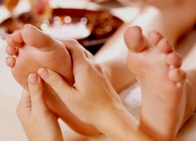 Relaxing foot massage at M.B.C. Beauty Clinic, Gateshead, England, GB offers ultimate relaxation.
