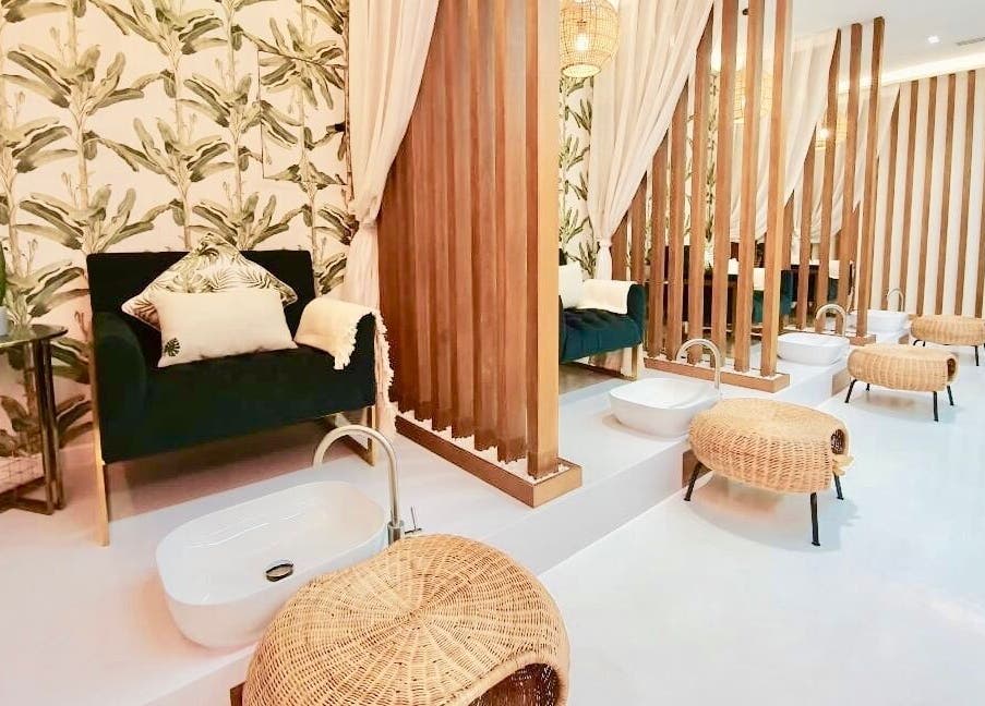 Relaxing pedicure lounge at Beauty Chic Salon Lounge, Sharjah, Sharjah, AE with stylish decor and comfort.