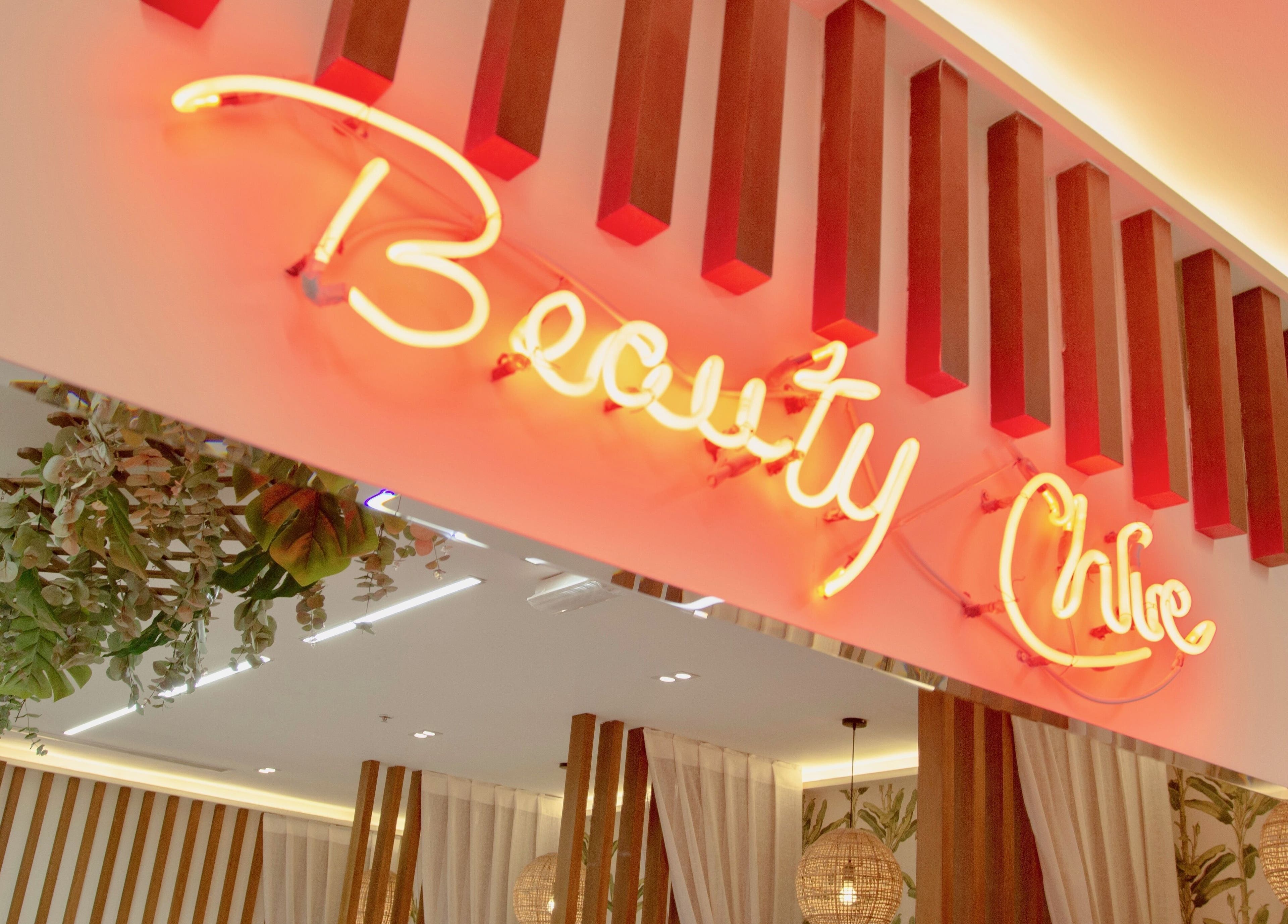 Neon sign at Beauty Chic Salon Lounge, Sharjah, Sharjah, AE, with lush decor and elegant design.