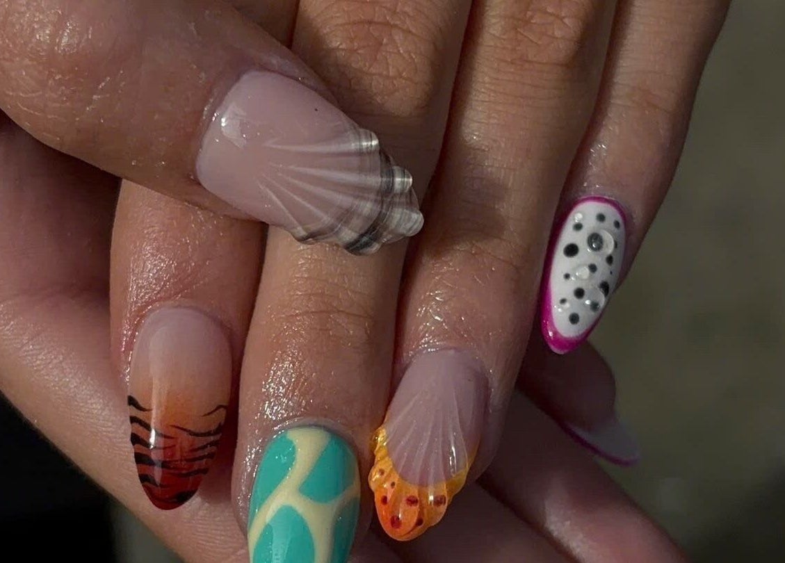 Vibrant nail art designs at TH Nails and Spa Geelong West, Geelong West, Victoria, AU.