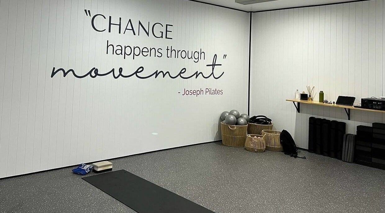 Onyx Brows yoga studio in North Mackay, Queensland, AU features an inspiring quote on movement.
