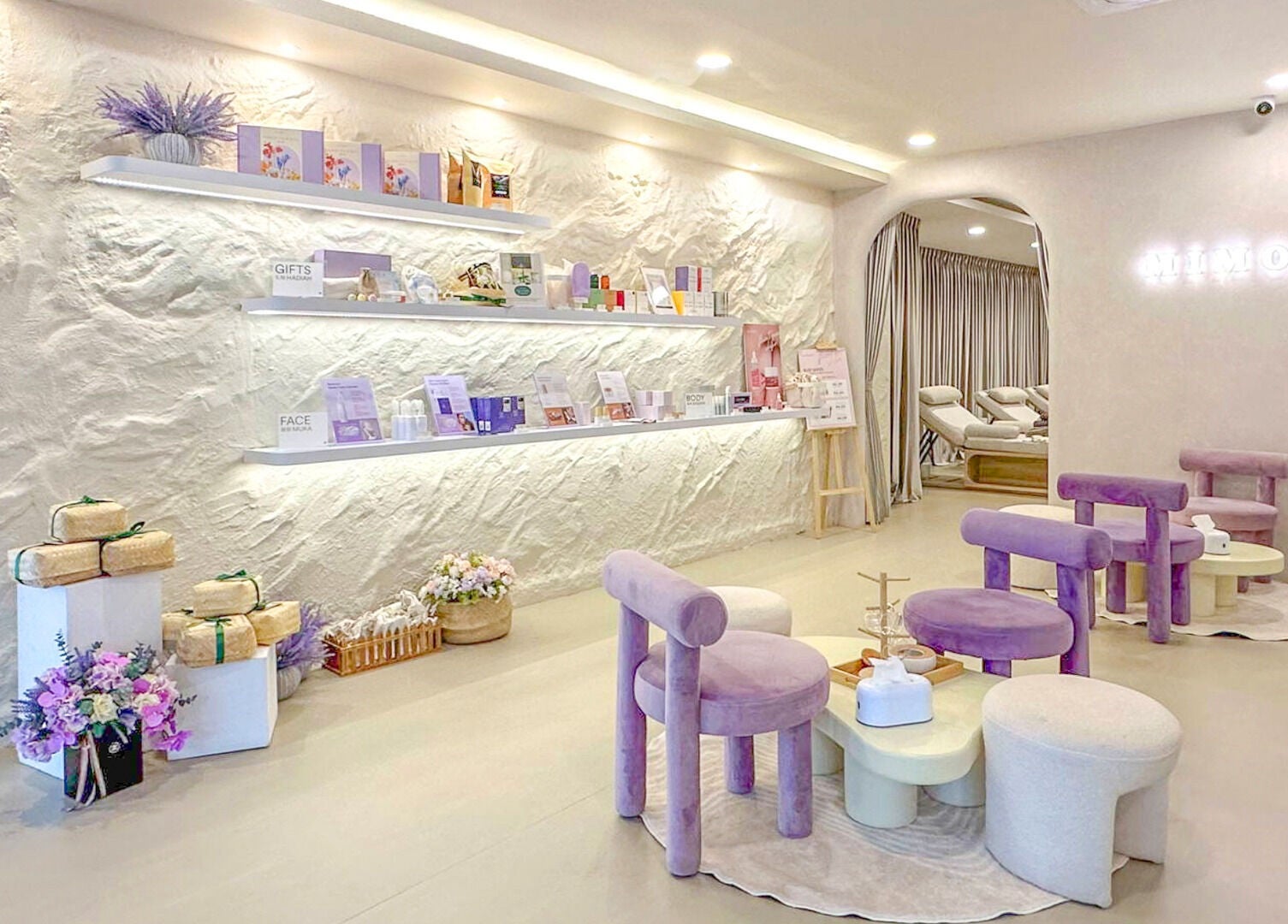 Elegant seating and decor at MIMONE Spa TTDI, Kuala Lumpur, Wilayah Persekutuan Kuala Lumpur, MY.