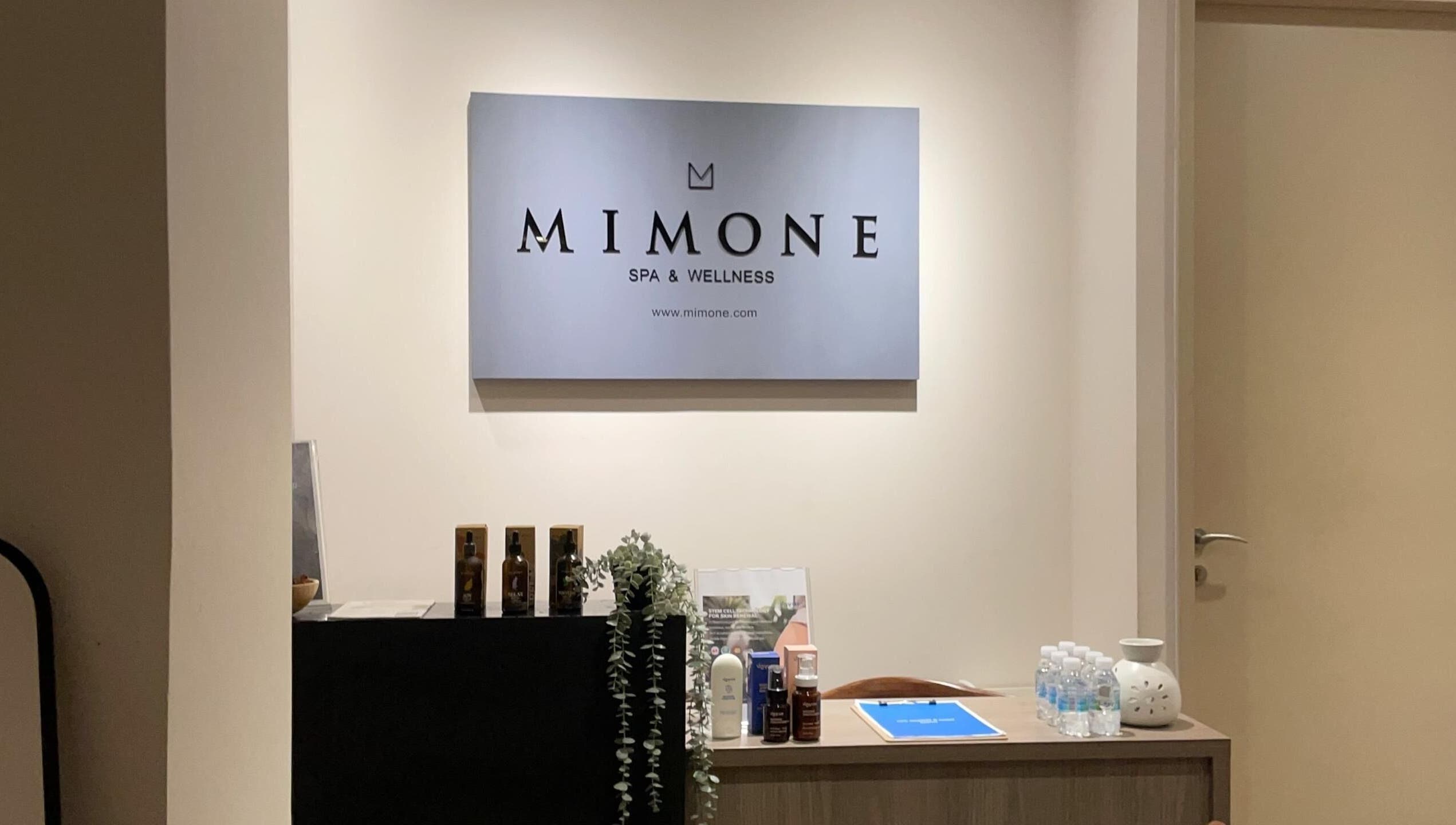 Reception at MIMONE LYC Mother & Child Centre in Kuala Lumpur offering a serene wellness experience.