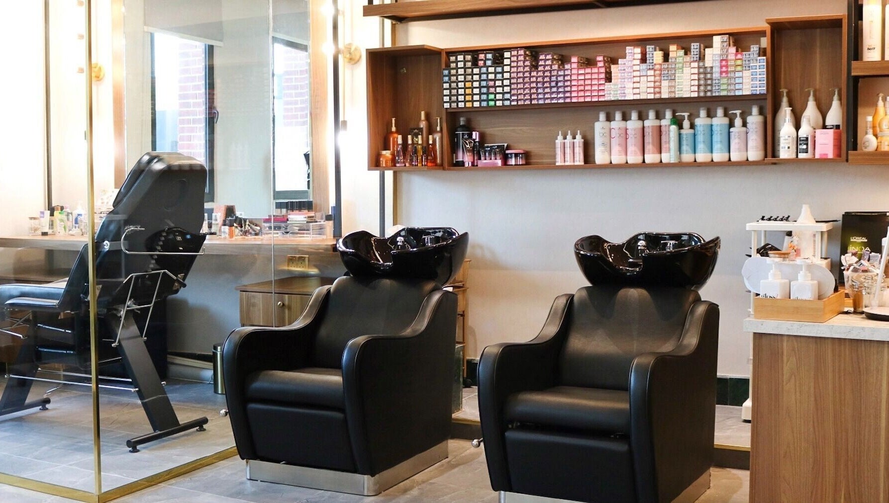 Chic hair wash stations at Gloss'd Beauty Lounge | Khobar in Al Khobar, Eastern Province, SA.