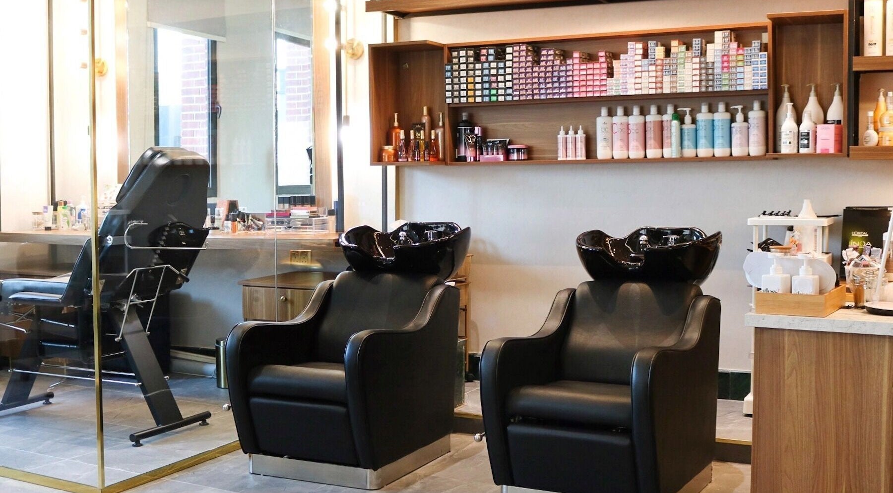 Chic hair wash stations at Gloss'd Beauty Lounge | Khobar in Al Khobar, Eastern Province, SA.