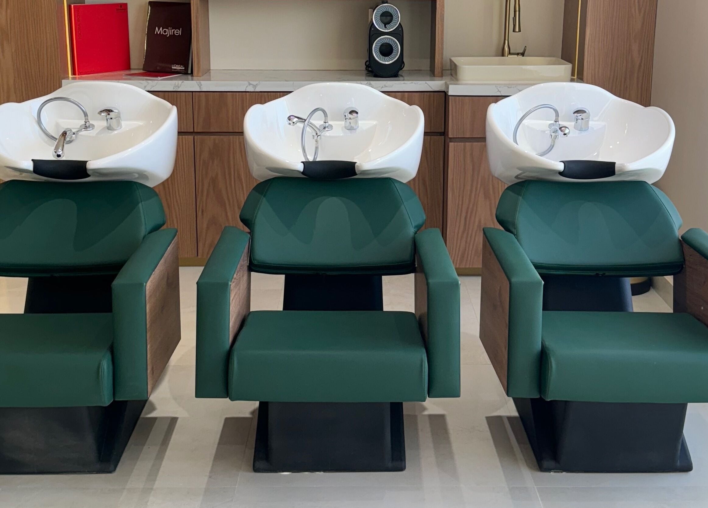 Elegant salon wash stations at Gloss'd Beauty Lounge | Riyadh, الرياض, منطقة الرياض, SA.