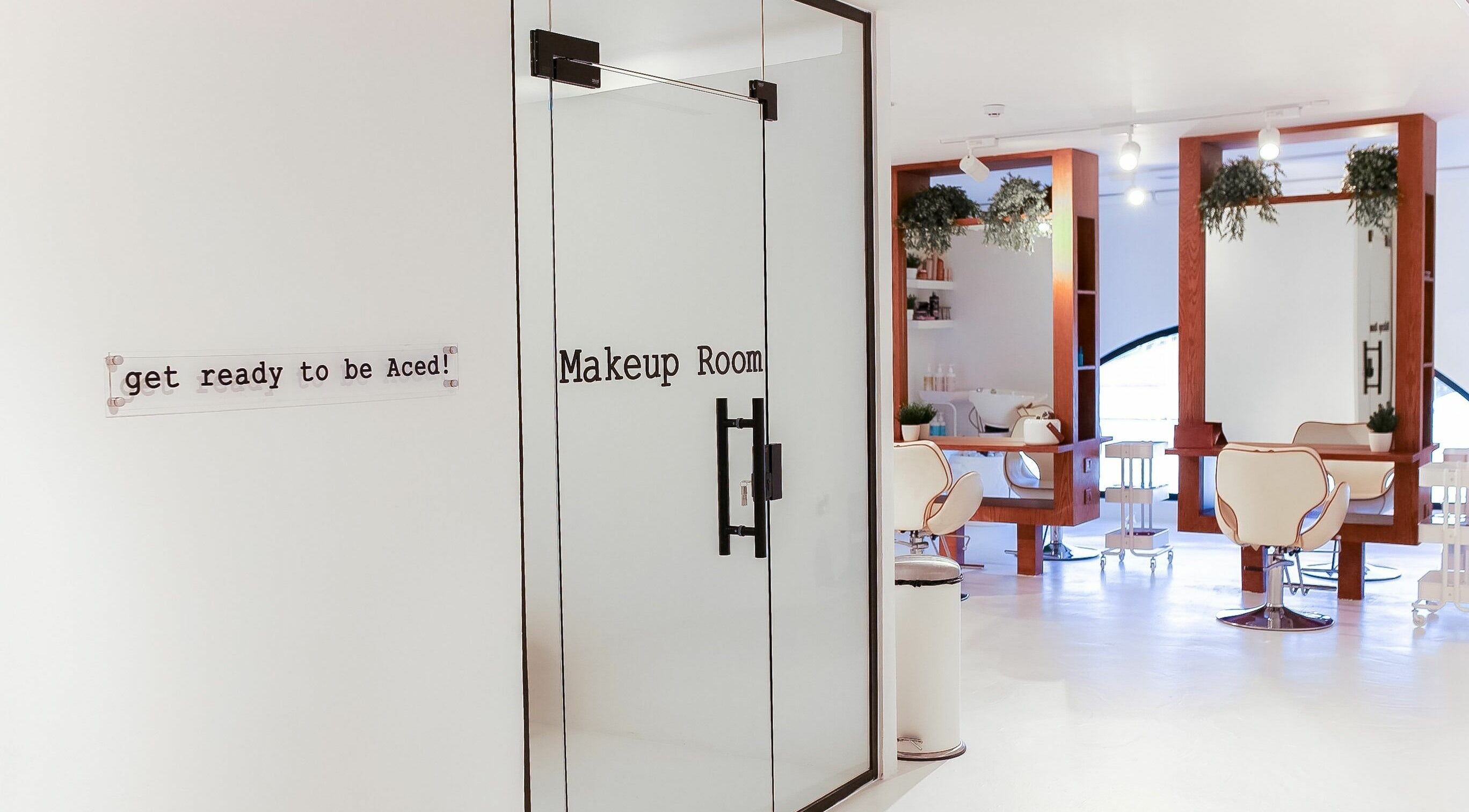 Makeup room at Ace Hair and Nail Salon, Al Khobar, Eastern Province, SA, ready for makeover.