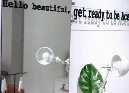 Ace Hair and Nail Salon in Al Khobar welcomes with trendy mirror decor and elegant salon lighting.