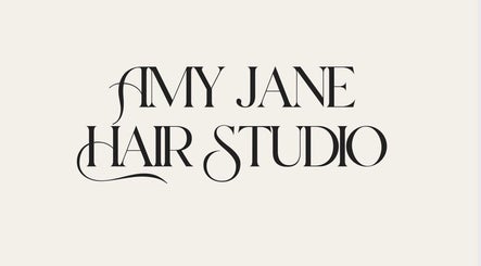 Amy Jane Hairdressing elegant black logo design at Stafford, England, GB.