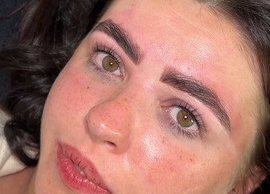 Expertly styled brows at Elegance Lash and Brow Studio, Falmouth, England, GB. Achieve your ideal brow shape.