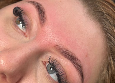 Full lash and brow enhancement at Elegance Lash and Brow Studio, Falmouth, England, GB.