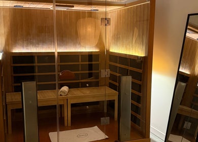 Luxurious sauna at Nimbus Co - Byron Bay in Byron Bay, New South Wales, AU. Perfect for relaxation and wellness.