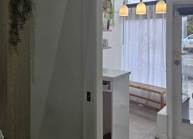 Welcoming entrance of SM Skin and Beauty in Strathmore, Victoria, AU with modern decor and natural light.