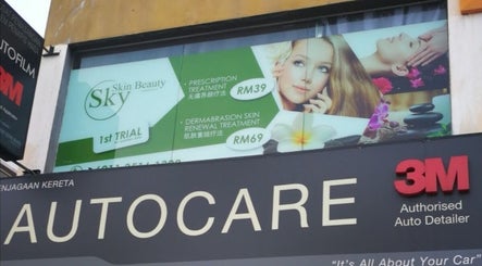 Exterior signage of Sky Skin Beauty in Kepong, Wilayah Persekutuan Kuala Lumpur, MY showcasing services.