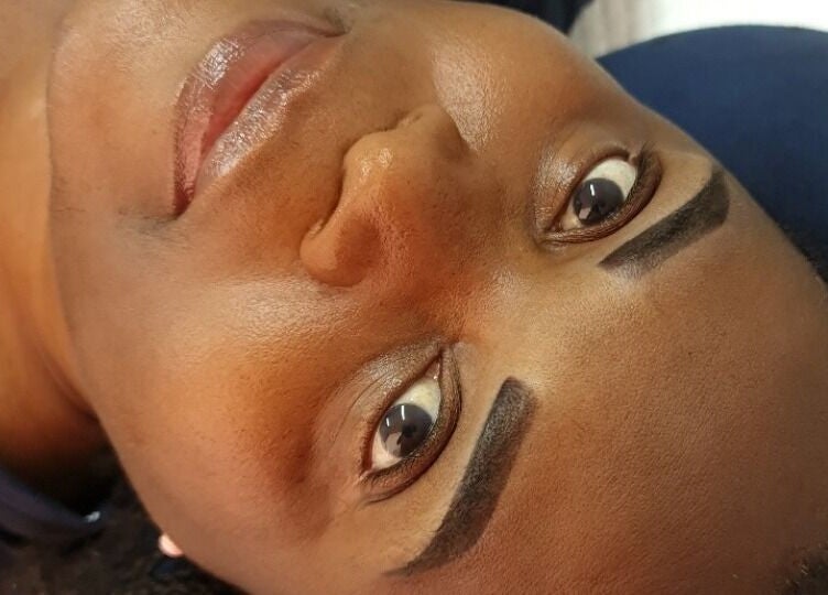 Close-up of a beautifully crafted eyebrow at Trivine PMU, Pretoria, Gauteng, ZA.