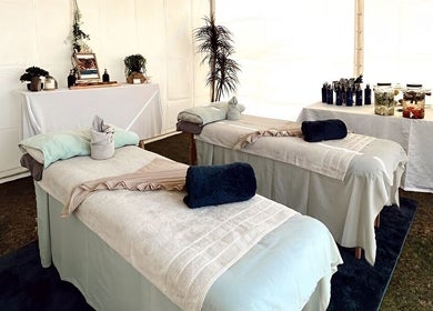 Massage tables at Always Upstairs Day Spa @ Emerald Resort and Casino, Vanderbijlpark, Gauteng, ZA.
