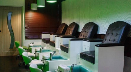 Elegant pedicure chairs at The J Spa & Skin Clinic Ltd in San Fernando, San Fernando City Corporation, TT.