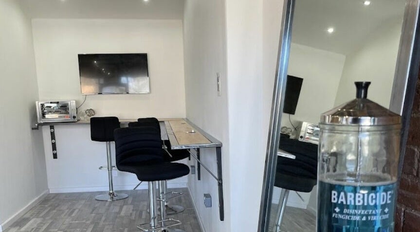 Freestyle - Long Crendon modern seating area with TV in Long Crendon, England, GB.