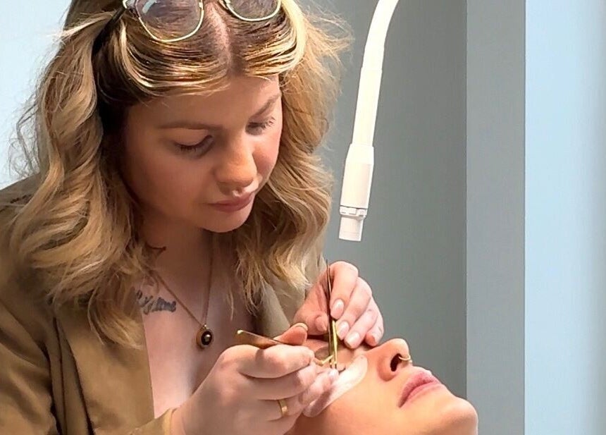 Lash application at By Séan - Lash & Brow Specialist, Dundee, Scotland, GB.