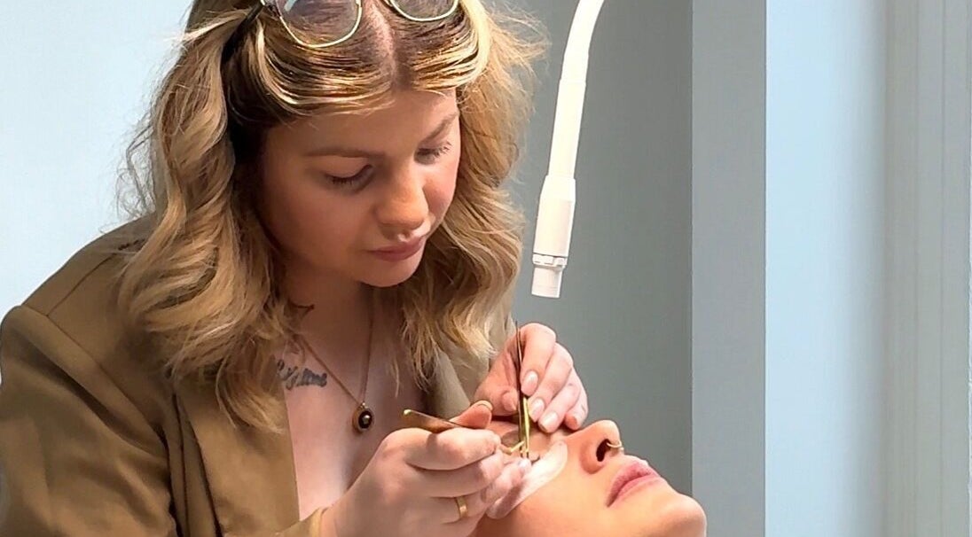 Lash application at By Séan - Lash & Brow Specialist, Dundee, Scotland, GB.