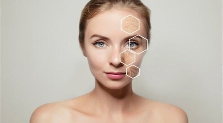 Close-up of a woman's face highlighting skin treatment at Looks2Last Aesthetic Skin Clinic, Cape Town, Western Cape, ZA.