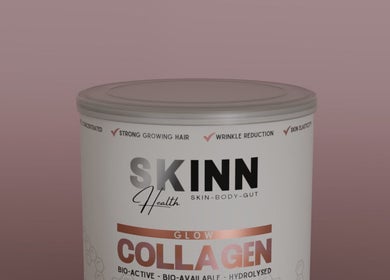Glow Collagen product on display at Looks2Last Aesthetic Skin Clinic, Cape Town, Western Cape, ZA.