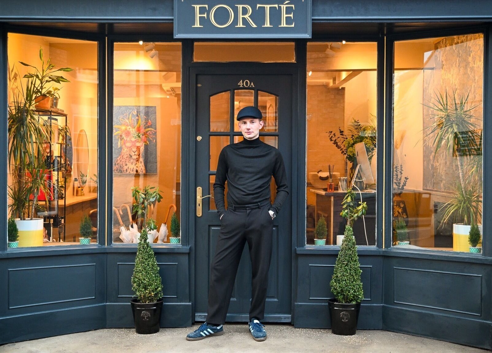 Forté entrance in Louth, England, GB with stylish decor and welcoming ambiance.