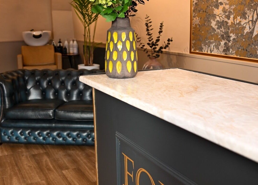 Luxurious reception area at Forté, Louth, England with elegant decor and seating.