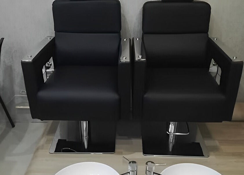Elegant salon chairs at Roop Beauty and Threading, Centurion, Gauteng, ZA offering comfort and style.