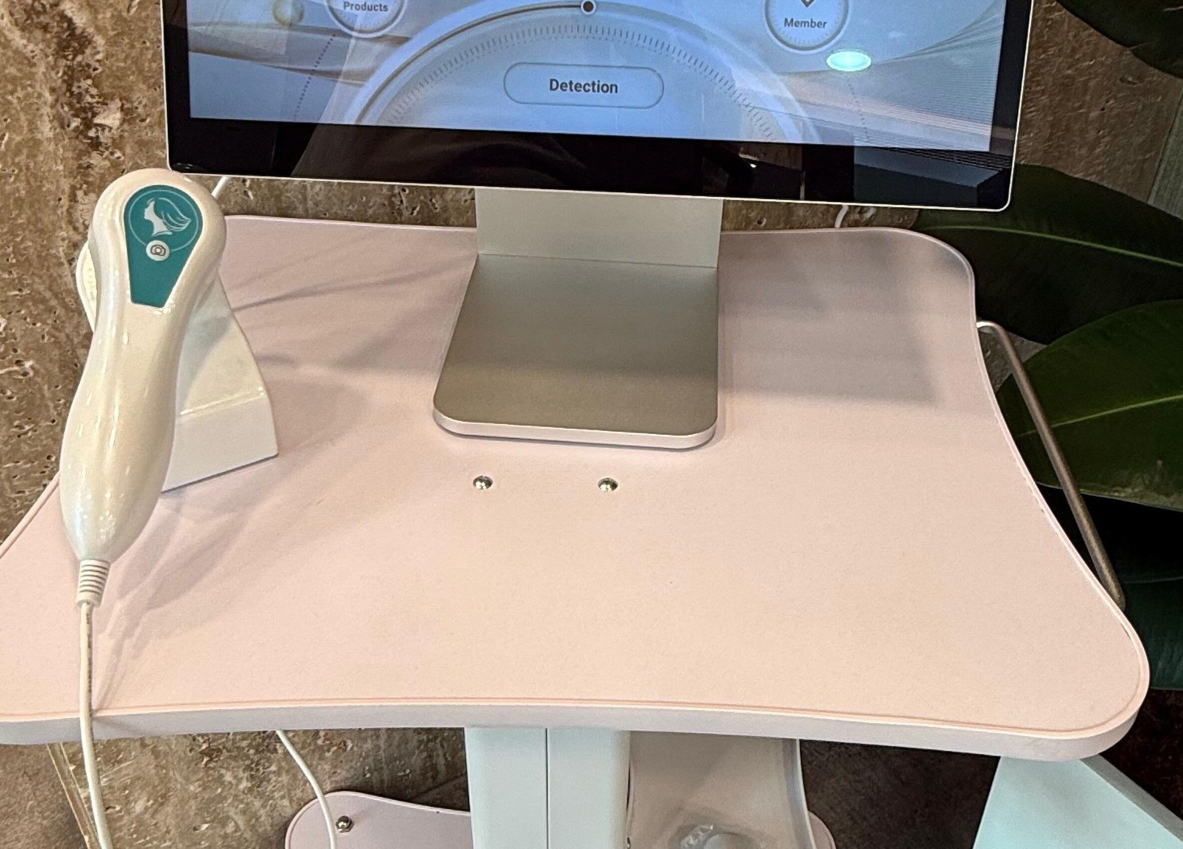 Advanced hair analysis device at The Hair Workshop Extensions Hair Couture, Dubai, Dubai, AE.