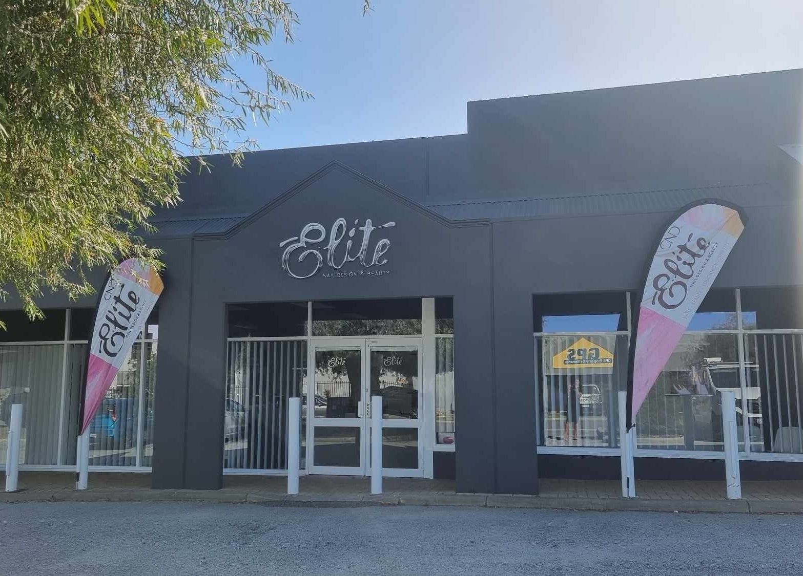 Front view of Elite Business Studios Pty Ltd at Joondalup, Western Australia, showcasing modern exterior design.