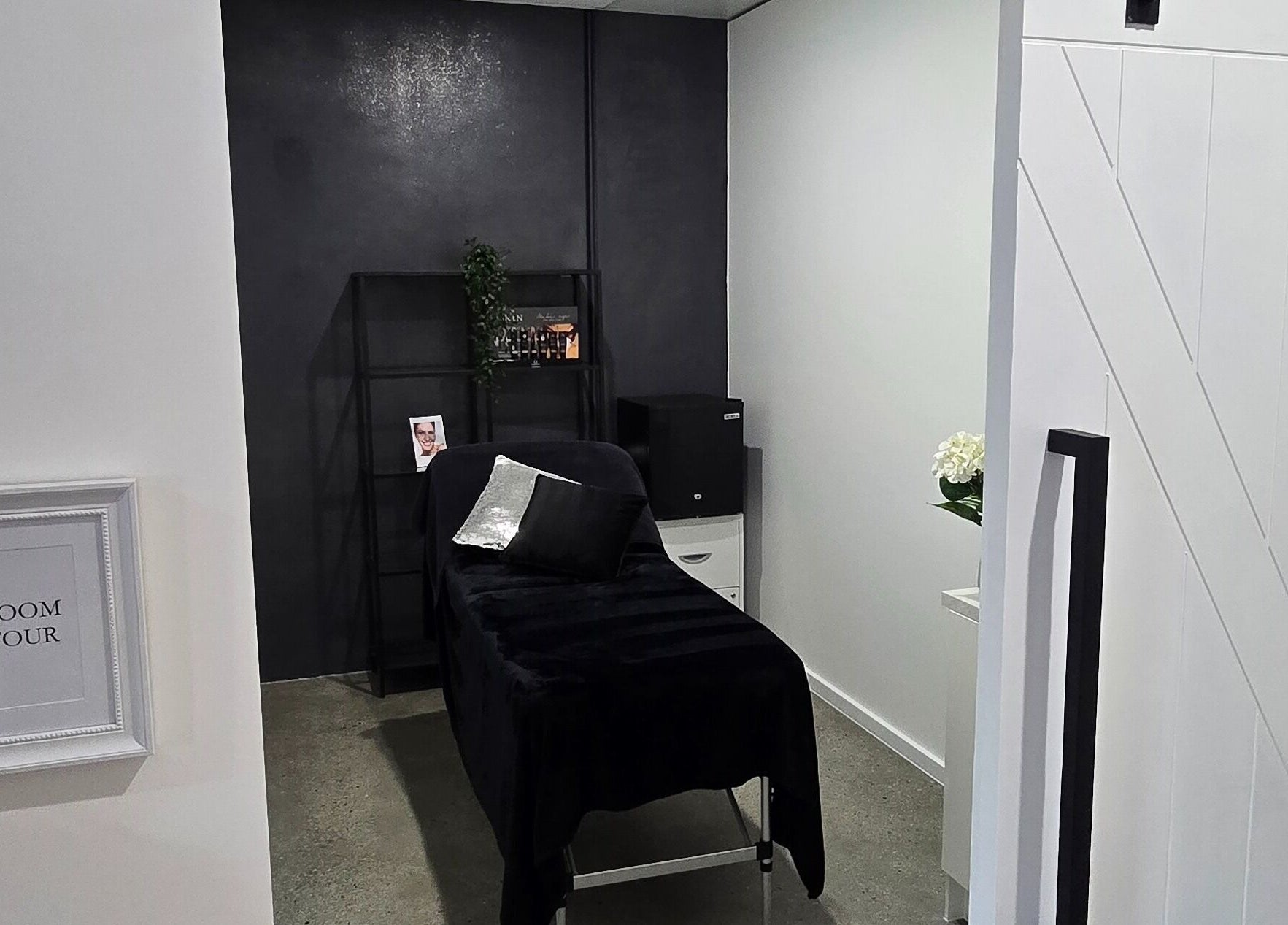 Serene treatment room at Elite Business Studios Pty Ltd, Joondalup, Western Australia, AU. Cozy and inviting space.