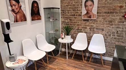 Chic waiting area at Vanity Point Aesthetics in Brighton And Hove, England, GB showcasing stylish decor.