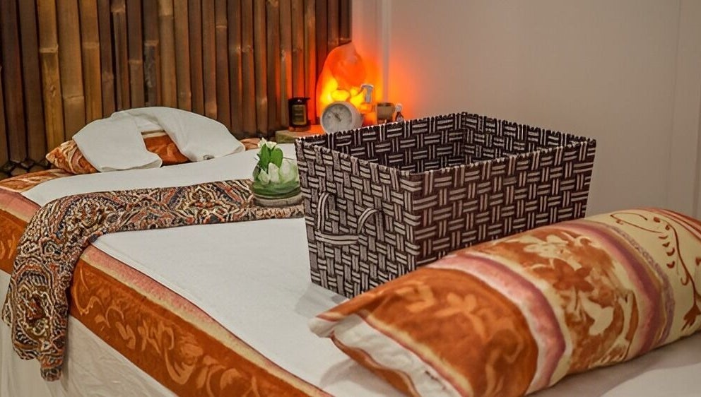 Relaxing spa bed setup at Borneo Bali Day Spa in Carlisle, Western Australia, AU.